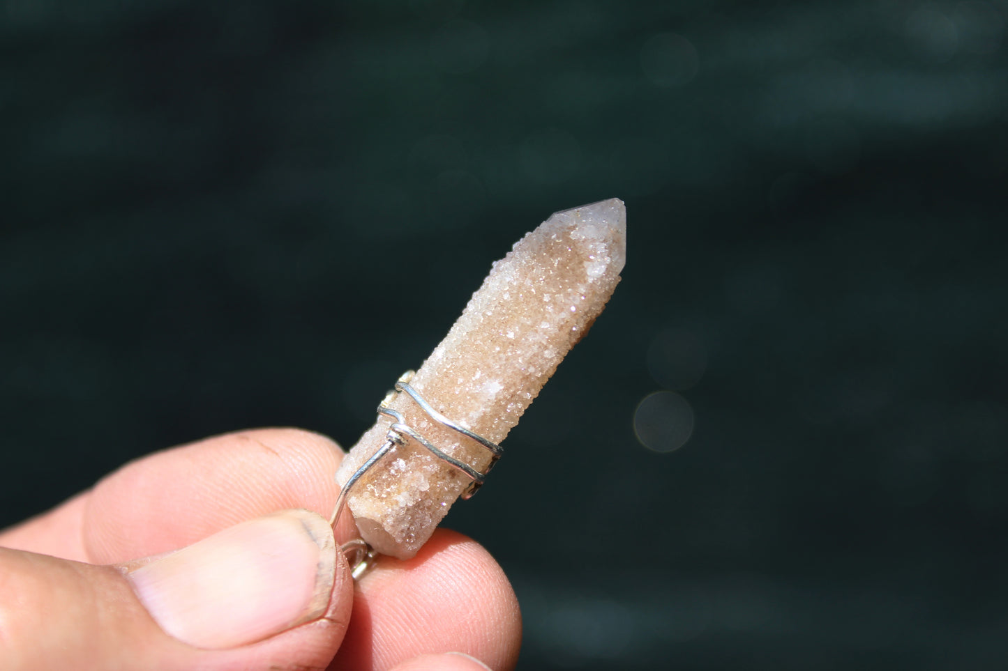Spirit Quartz Pendant with Sterling Silver