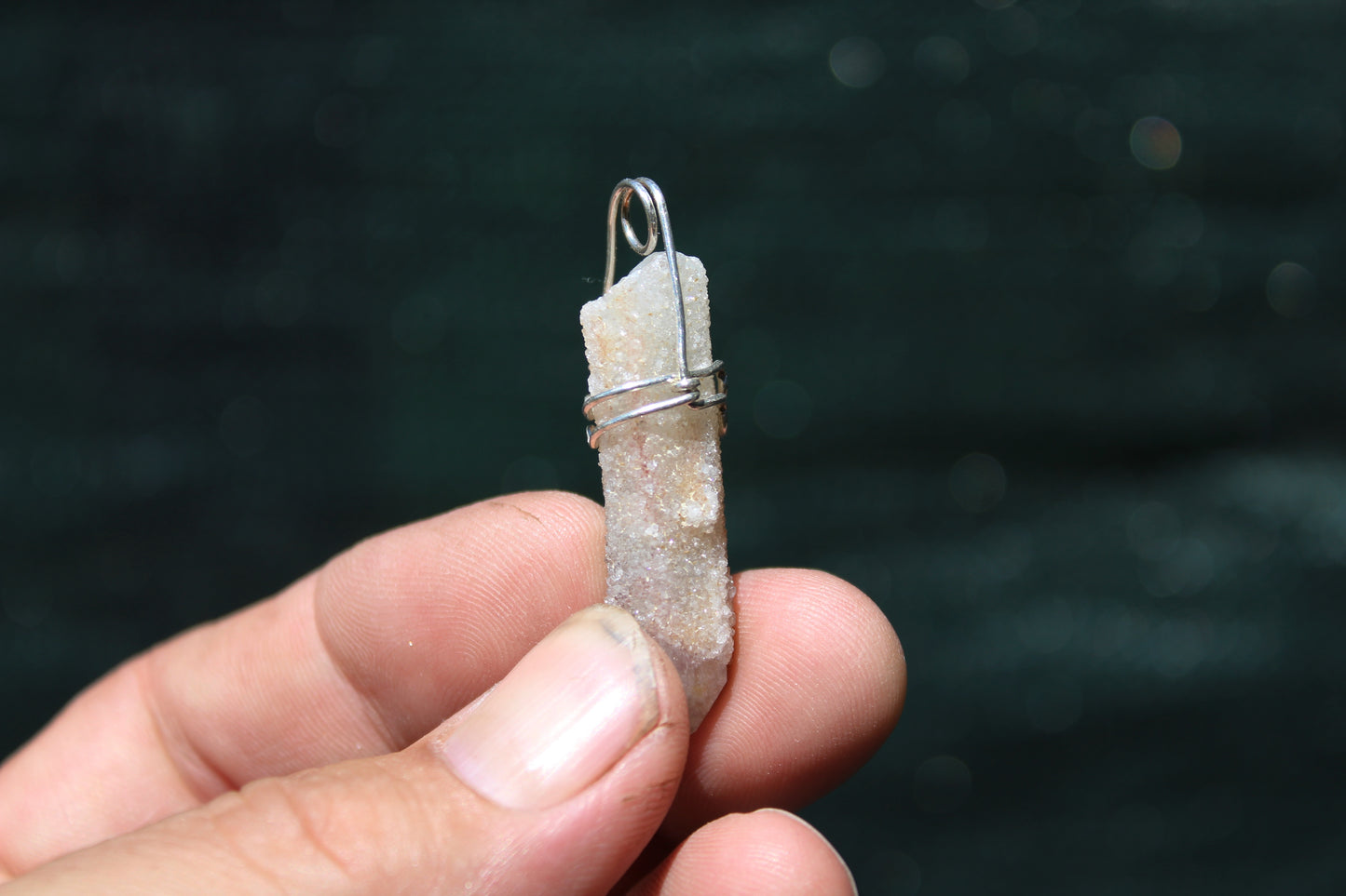 Spirit Quartz Pendant with Sterling Silver