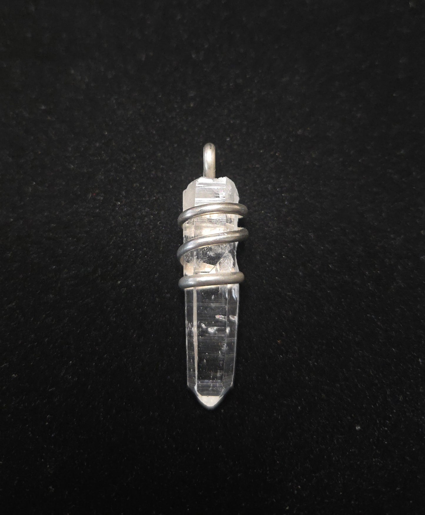 Colombian Clear Quartz Sterling Silver Pendant