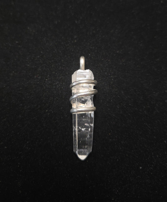 Colombian Clear Quartz Sterling Silver Pendant