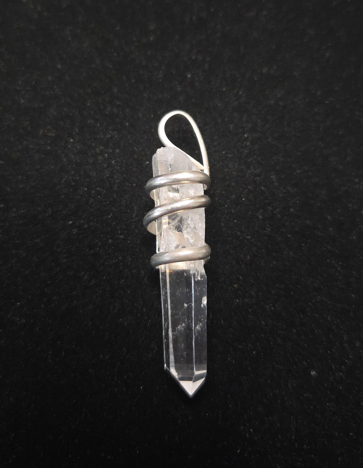 Colombian Clear Quartz Sterling Silver Pendant
