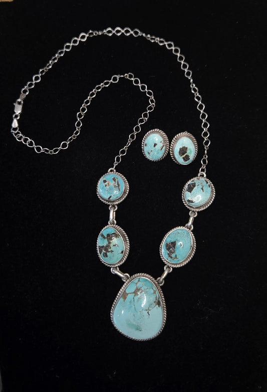 Turquoise Necklace and Earring Set