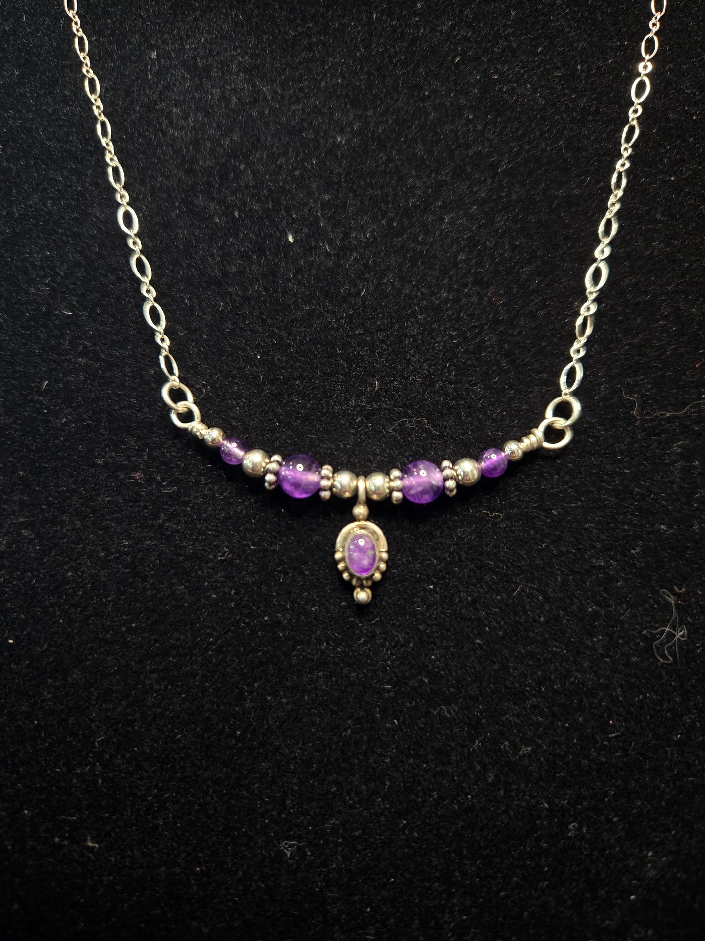 Sterling Silver Amethyst Necklace