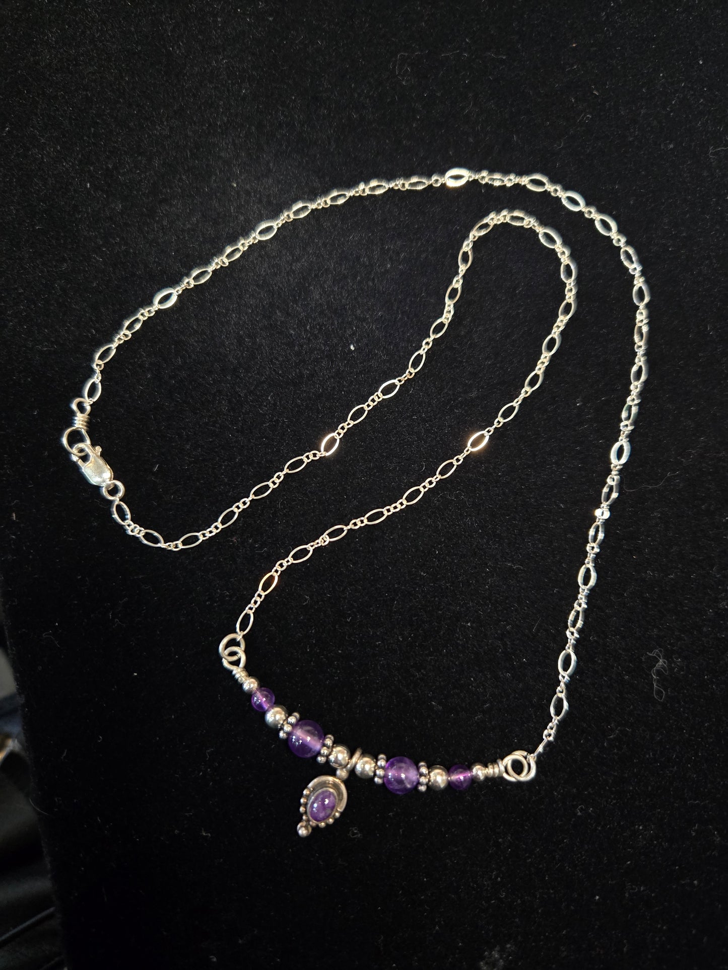 Sterling Silver Amethyst Necklace
