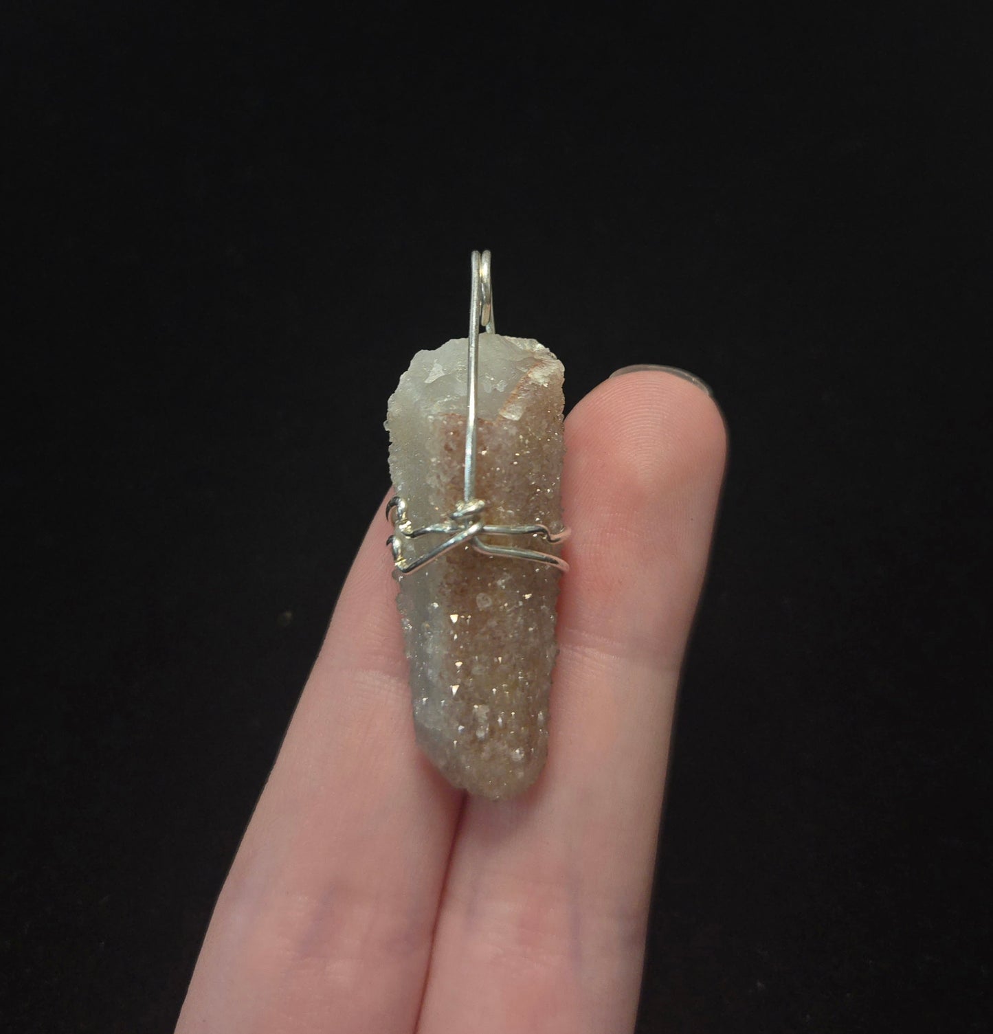 Spirit Quartz Wire Wrap Pendant