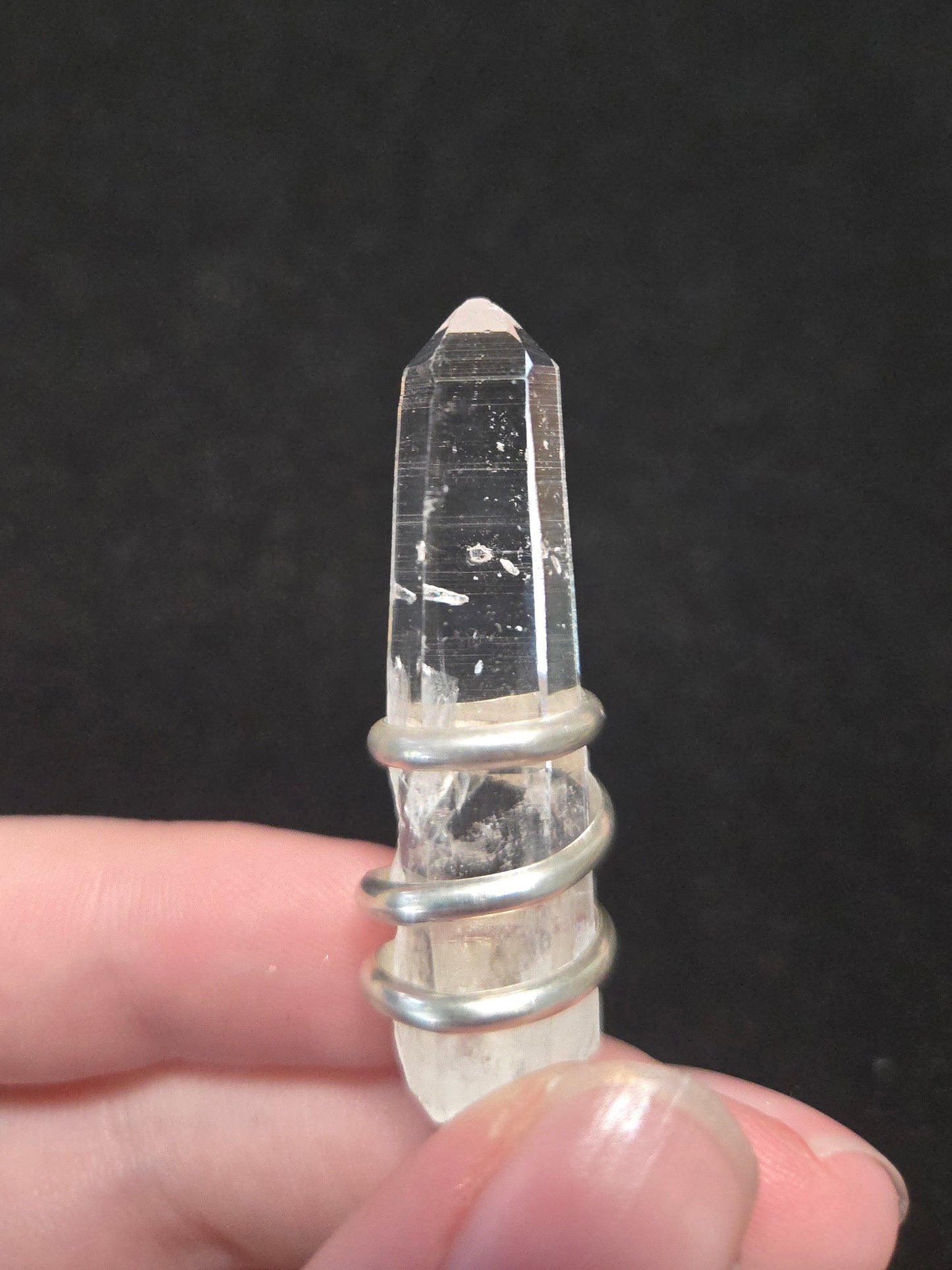 Colombian Clear Quartz Sterling Silver Pendant