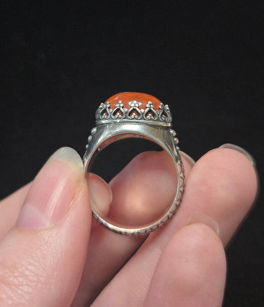 Sterling Silver and Brecciated Red Jasper