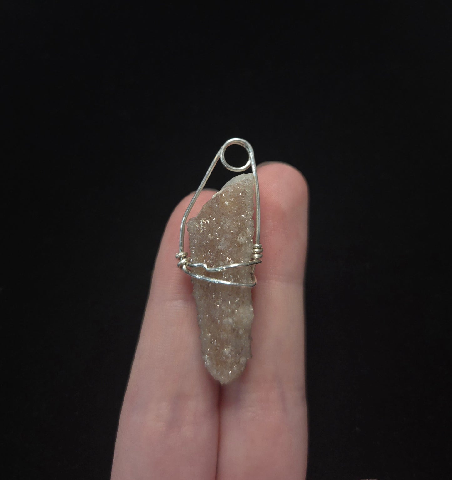 Spirit Quartz Wire Wrap Pendant