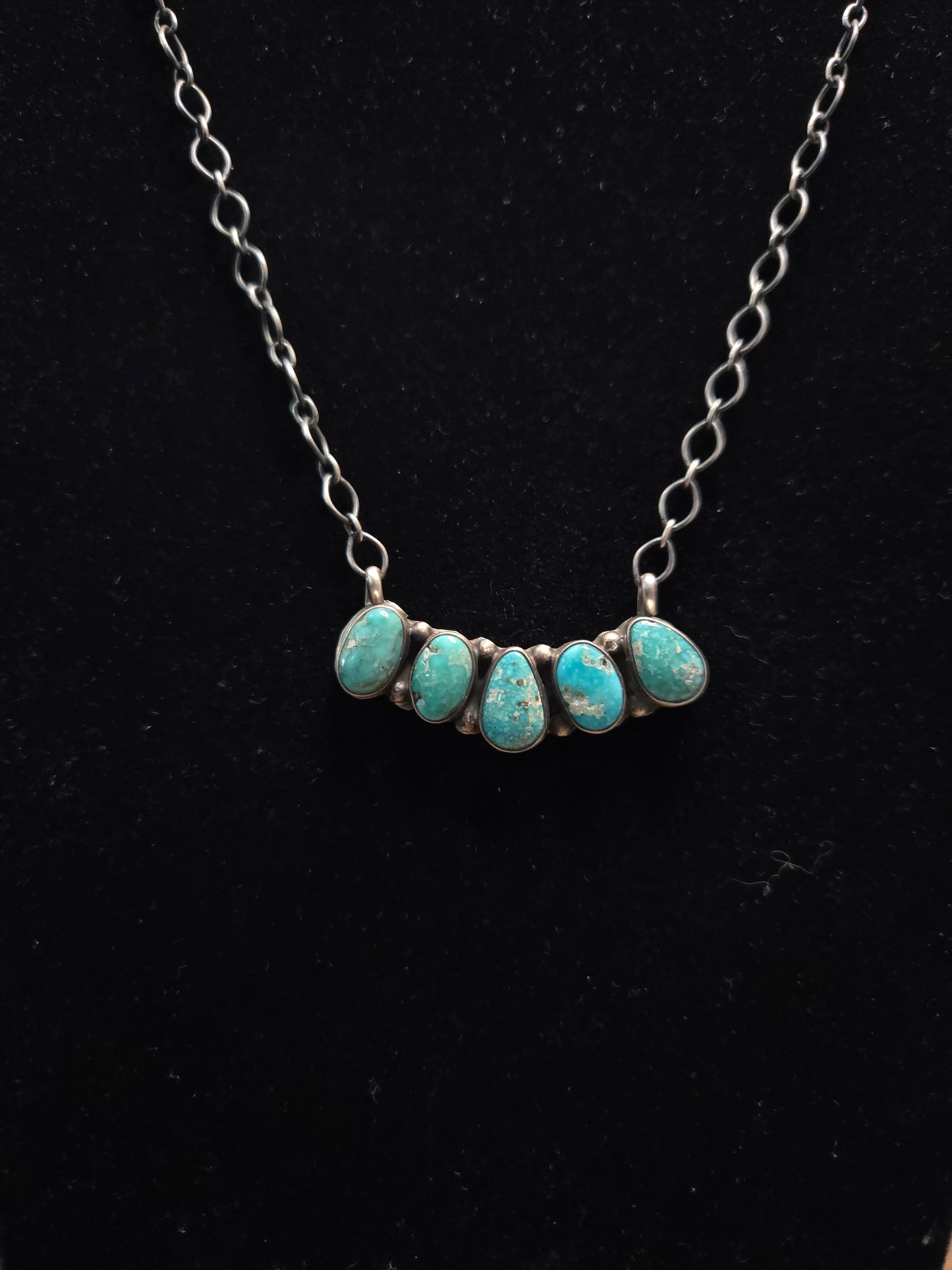 Turquoise and Sterling Silver Necklace