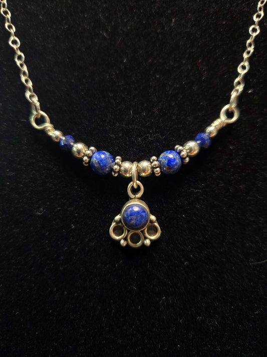 Sterling Silver Lapis Lazuli Necklace
