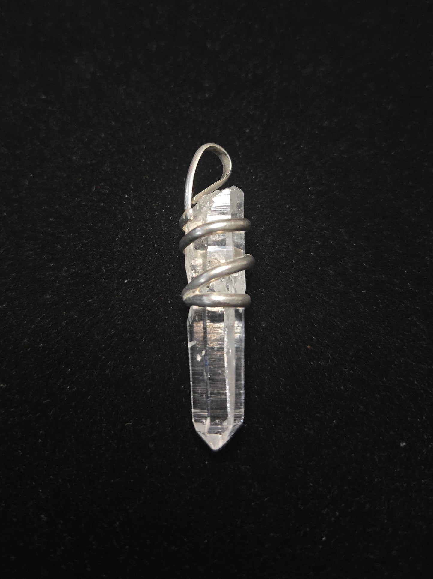 Colombian Clear Quartz Sterling Silver Pendant