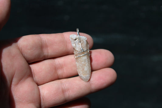 Spirit Quartz Pendant with Sterling Silver
